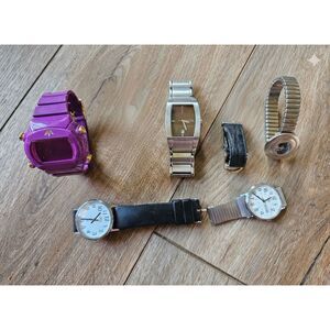 5 Watch Bulk Lot - Timex, DKNY, Adidas Untested/For Parts